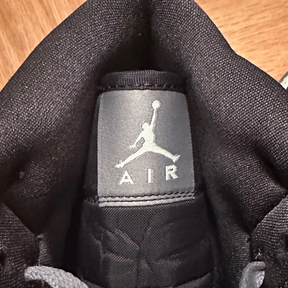 Air Jordan Black and Gray High-Top Sneakers - Picture 2 of 8